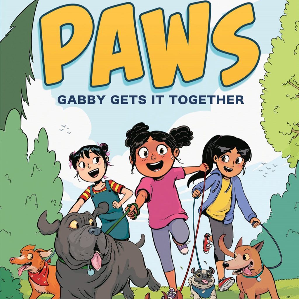 Image shows book cover of PAWS: Gabby Gets It Together by Nathan Fairbairn